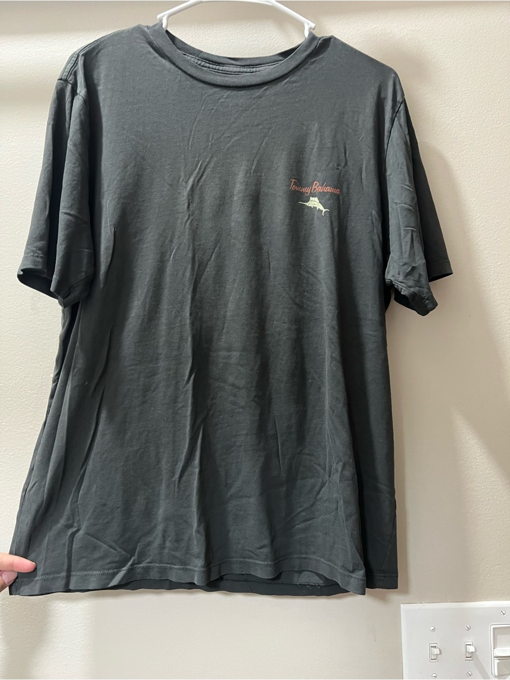 Tommy Bahama Charcoal Short-Sleeve Logo Tee